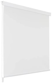 vidaXL Rolgordijn voor douche 100x240 cm wit