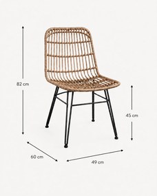 The Outsider Rotan Stoel - Eivissa - Wicker - Antraciet - The Outsider