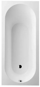 Villeroy & Boch Oberon kunststof bad quaryl rechthoekig 170x75x45cm - incl. poten mat wit ubq170obe2v-rw