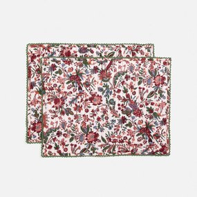 Set van 2 placemats van katoenvoile, Kali