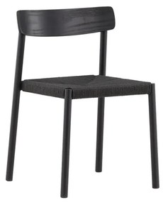 Jörn Eetkamerstoel - Kenjy  - Zwart - Hout en Rotan - Jörn