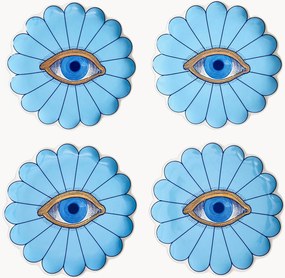 Porseleinen taartborden Fleur, 4-delig