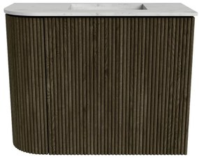 Mondiaz Joya DLux 50cm toiletmeubel ronding links shadow met wastafel faye rechts 1 kraangat opalo