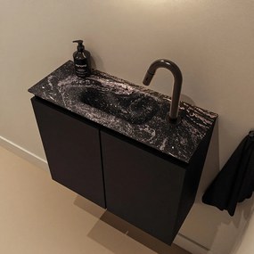 Mondiaz Ture DLux toiletmeubel 60cm urban met wastafel lava midden met kraangat