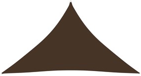 vidaXL Zonnescherm driehoekig 2,5x2,5x3,5 m oxford stof bruin