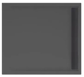 Xenz easy tray douchevloer 100x90x5cm rechthoek acryl ebony 6945-29