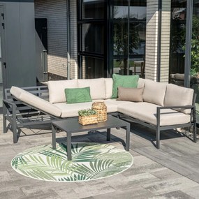 Garden Impressions Denver loungeset 4-delig rechts – donker grijs