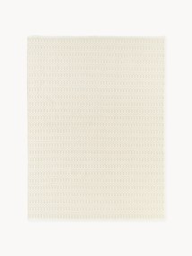 Handgeweven in- & outdoor vloerkleed Rune met geometrisch patroon