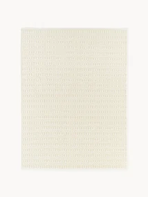 Handgeweven outdoor vloerkleed Rune met geometrisch patroon