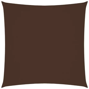 vidaXL Zonnescherm vierkant 4x4 m oxford stof bruin
