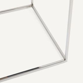 Bijzettafel van verchroomd metaal, MAHAUT