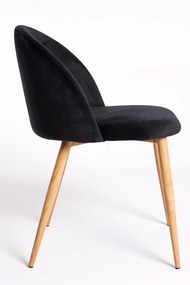 Set 4 fluwelen Vint Stoelen