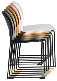 Kunststof Design Stapelstoel Grijs