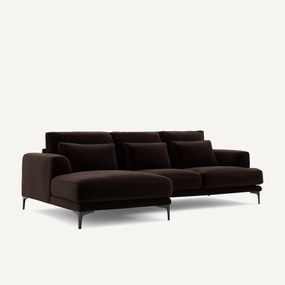 Rechtse hoekbank fluweel, Marsile