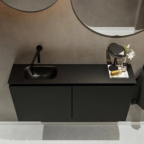 Mondiaz Ture 100cm toiletmeubel urban met wastafel urban links geen kraangat