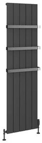 Eastbrook Rosano verticale aluminium radiator 180x47cm Antraciet 1580 watt