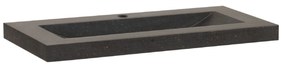 Sanituba Corestone SMALL wastafel basalt met kraangat 80cm