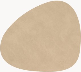 Handgemaakte leren placemats Nupo, 4-delig