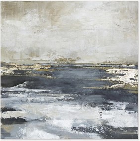 Handgeschilderd canvas Blue Bay