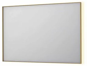INK SP32 spiegel - 120x4x80cm rechthoek in stalen kader incl indir LED - verwarming - color changing - dimbaar en schakelaar - geborsteld mat goud 8410072