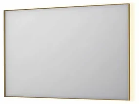 INK SP32 spiegel - 120x4x80cm rechthoek in stalen kader incl indir LED - verwarming - color changing - dimbaar en schakelaar - geborsteld mat goud 8410072