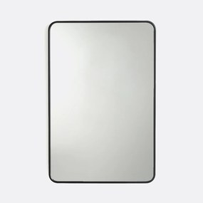 Rechthoekige spiegel, metaal, breedte 60 x hoogte 90 cm, IODUS