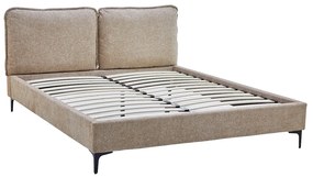 Bedframe Beige Stof 160x200 Cm