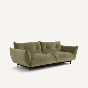 3-zits bank, stoned fluweel, VITORIA