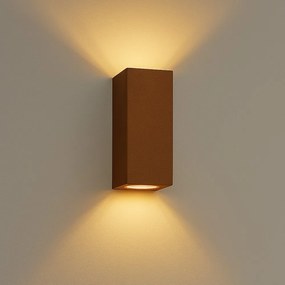 Geo Up&Down Muurlamp Corten
