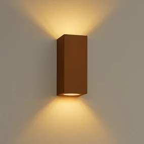 Geo Up&Down Muurlamp Corten