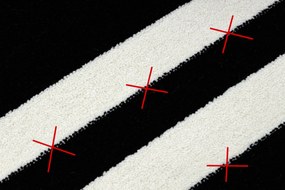 Tapijt HAMPTON Kader zwart - TWEEDE-KLASSE PRODUCT