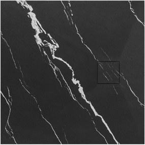 Douchebak Rea Magnum CARRARA BLACK 90x90