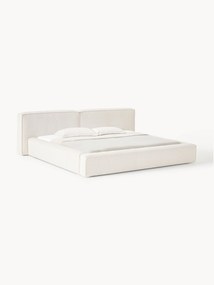 Gestoffeerd bouclé bed Lennon