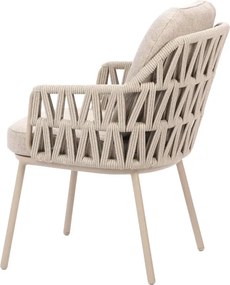 Taste by 4 Seasons Santino tuinstoel Latte Tuinstoel   beige weerbestendig