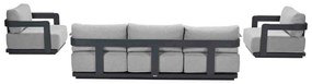 Garden Impressions Imperia loungeset 3-delig - donker grijs