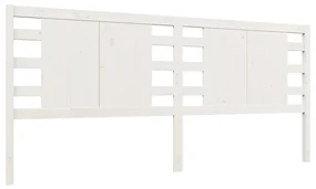 vidaXL Hoofdbord 186x4x100 cm massief grenenhout wit