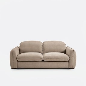 3-zits slaapbank in gemêleerd polyester, met hoofdsteunen, ISLA