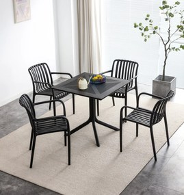 JULIAN beige - moderne stoel voor de keuken, tuin, café (stapelbaar)