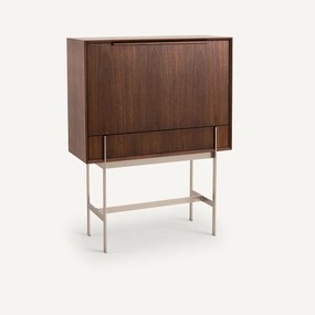Bureau secretaire notenhout, satijnnikkel, Killem