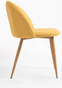 Pak 4 Vint Stoffen Stoelen