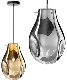 Hangende glazen plafondlamp APP328-1CP Amber