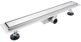 Fortifura Galeria douchegoot - 60cm - gesloten rooster - met vloerflens - Geborsteld RVS PVD (RVS) YZ-A60-Basic-drain