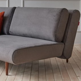 Innovation Living Unfurl Lounger Moderne Slaapbank Ribstof Grijs