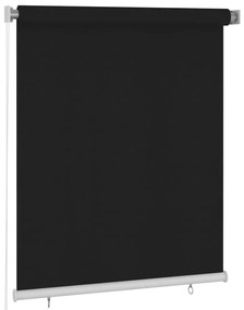 vidaXL Rolgordijn voor buiten 120x140 cm zwart