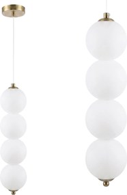 LED hanglamp plafondlamp LHJ118-4CP geborsteld goud