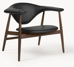 Loungefauteuil Masculo van walnoothout