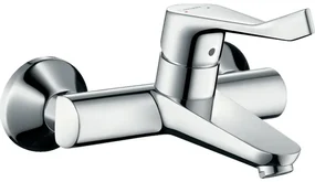 Hansgrohe Focus Care opbouw wandkraan met koppelingen met verlengde greep 12.1cm EcoSmart chroom 31913000