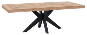 DTP Home Masterpiece Einstein Teak Eettafel Hongaarse Punt 220 Cm - 220 X 100cm.