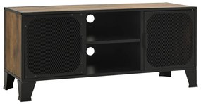 vidaXL Tv-meubel 105x36x47 cm metaal en MDF rustiek bruin