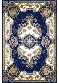 Kleden Blauw Mani Textile  ORIENT woonkamer vloerkleed